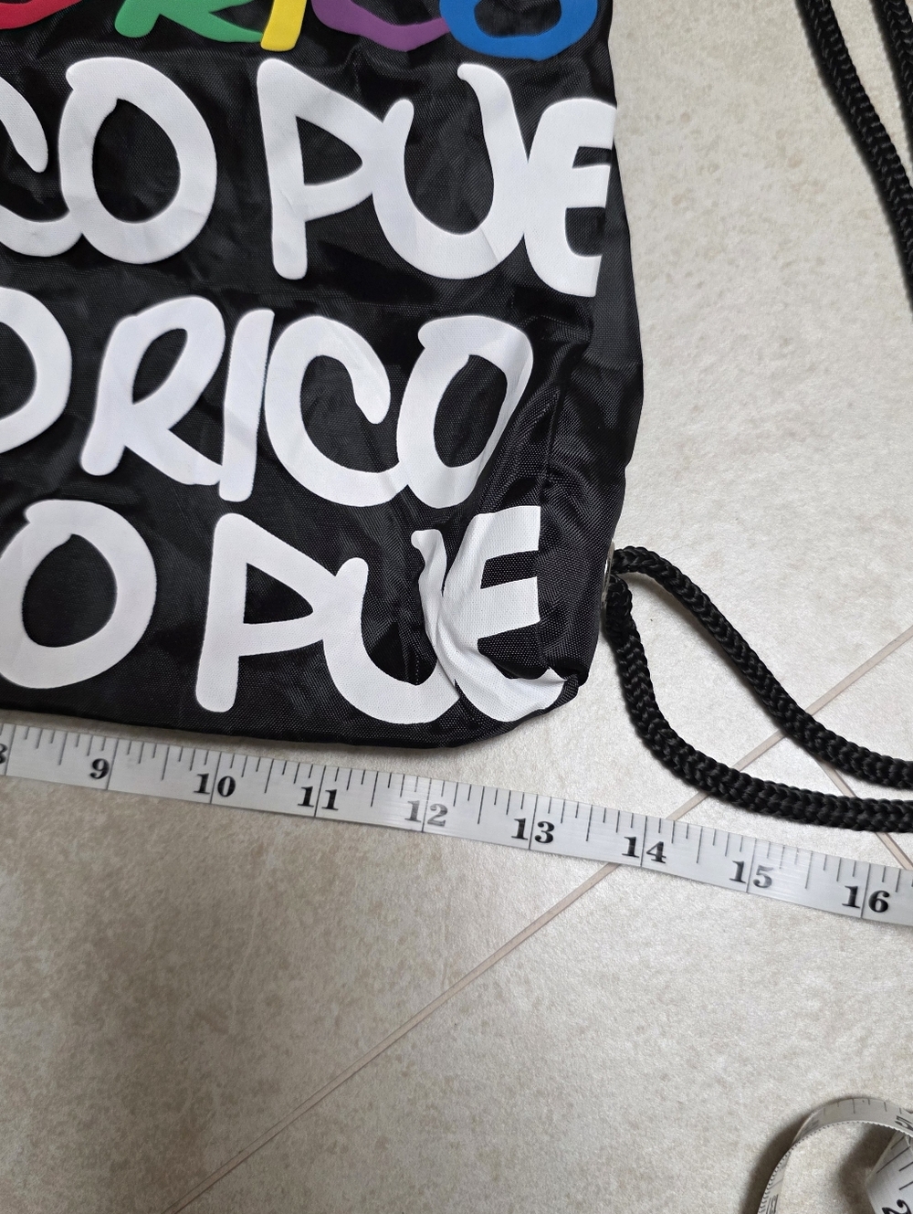 Puerto Rico  Robin & Ruth Backpack Drawstring Bag UNISEX - Picture 5 of 7